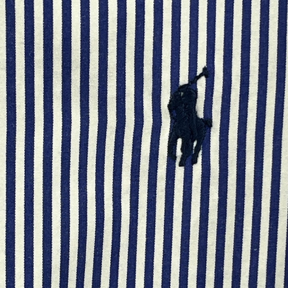 Ralph Lauren Men's Shirt Size XL Blue/White Striped Button Up Long Sleeve - Picture 4 of 9
